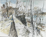 <em>Night View, Upper Manhattan, <br />
    </em>2023 oil on panel&nbsp; &nbsp;8" x 10"